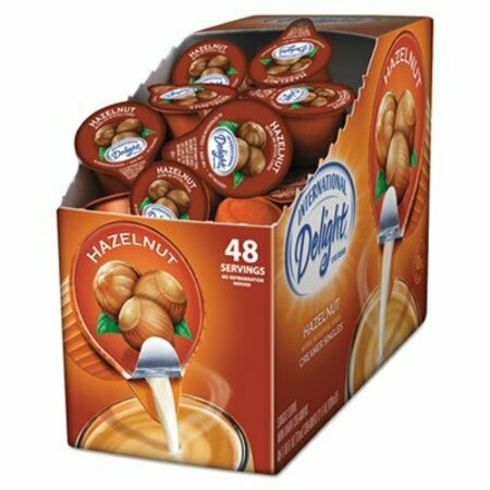 DEAN FOODS Internatnl, Flavored Liquid Non-Dairy Coffee Creamer, Hazelnut, 0.4375 Oz Cup, 48/box 02283